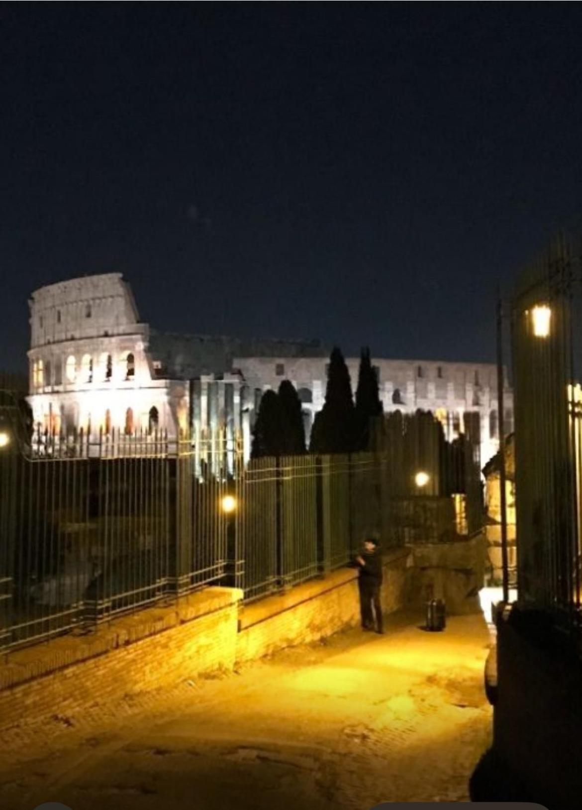A Romantic Terrace In Colosseum Rome